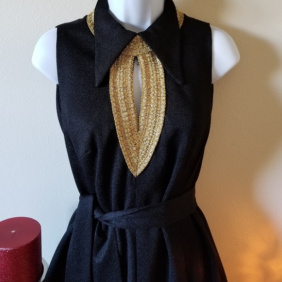 Vintage 70s calf length wide leg jumpsuit romper - Picture 5 of 8